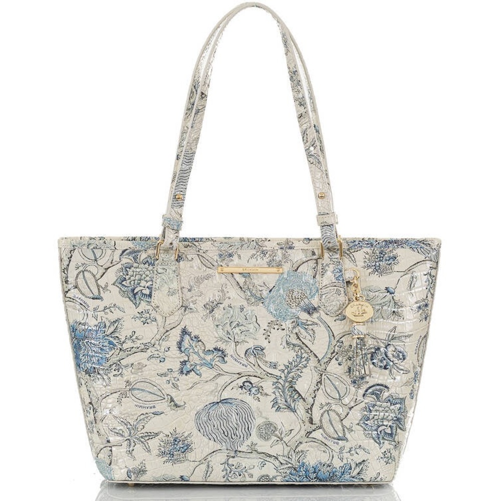 Brahmin Medium Asher Tote Blue Jay Melbourne Leather Bag